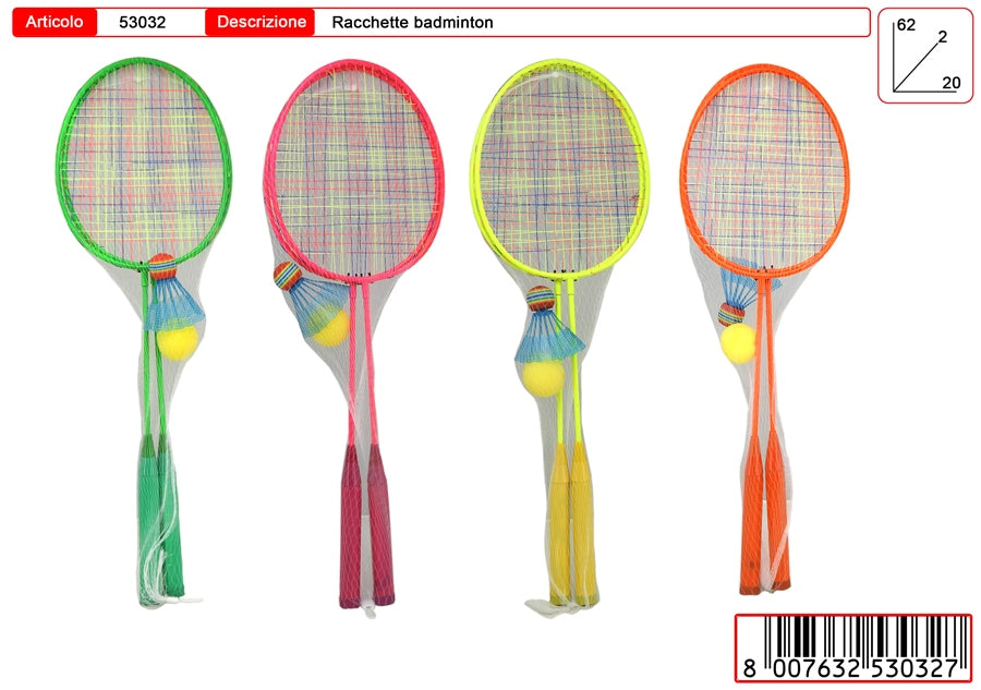 BADMINTON COLORI ASSORTITI