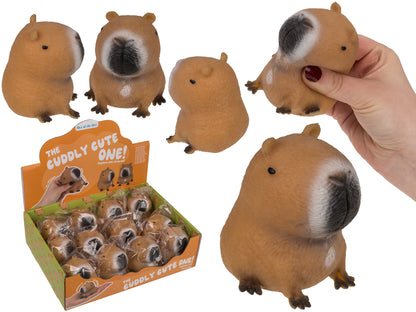 SQUEEZIE SAND, CAPIBARA DI CIRCA 6 5 CM, 12 PEZZI IN ESPOSIZ