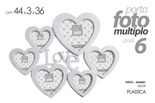 MOG/P.FOTO CUORE LOVE *6 44*36*3CM GG26