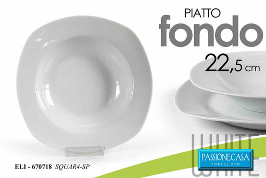 ELI/PIATTO FONDO BIA 22,5CM SQUA4-SP