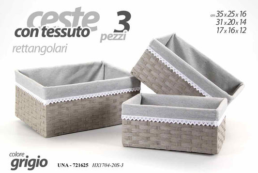 UNA/3 CESTINI GRI.35/31/17 HX1704/20S/3