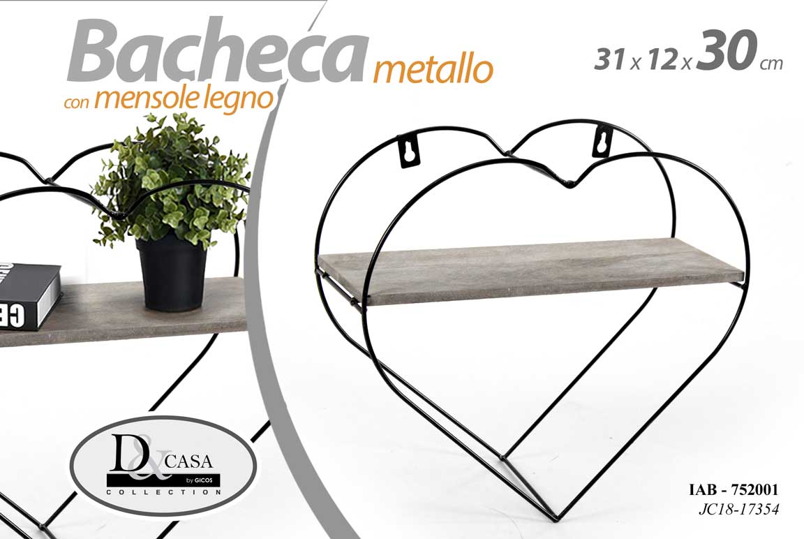 IAB/BACHECA CUORE 31*12*30 JC18-17354