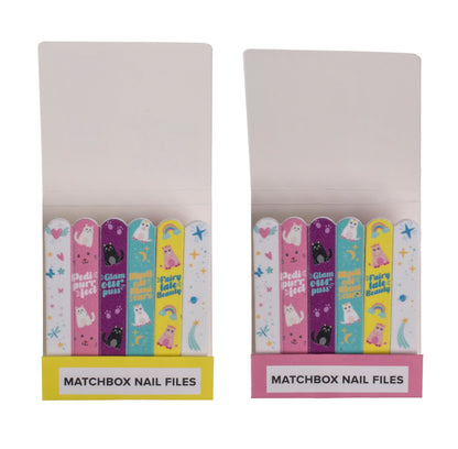 LIME PER UNGHIE, MATCHBOX, CIRCA 5,5 X 5,8 CM, 4 DISEGNI ASS
