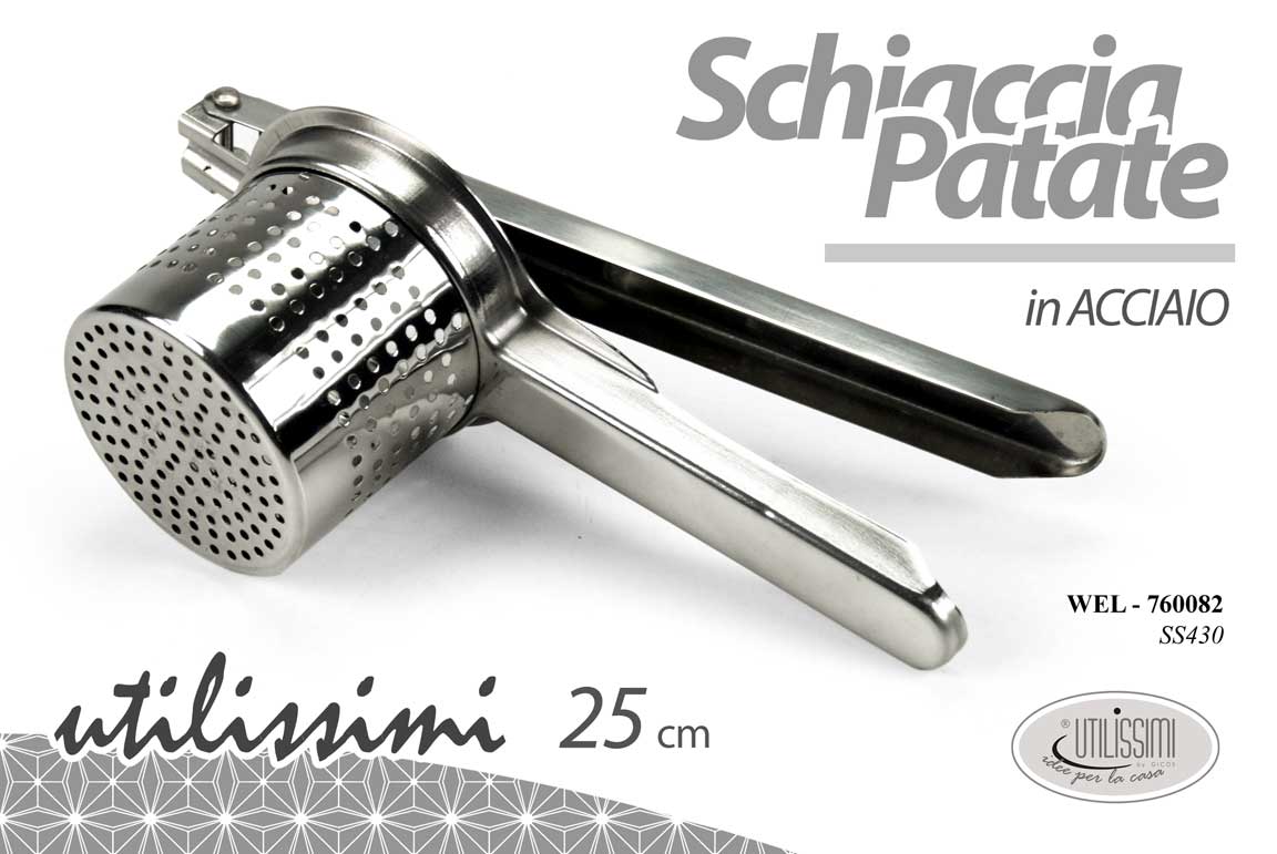 WEL/SCHIACCIAPATATE SS430 25CM PM-WH