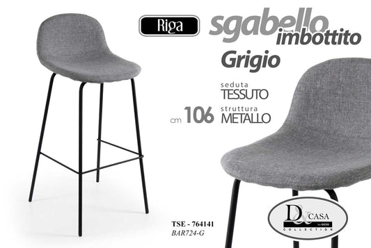TSE/SGABELLO GRIGIO 94CM BAR724/G