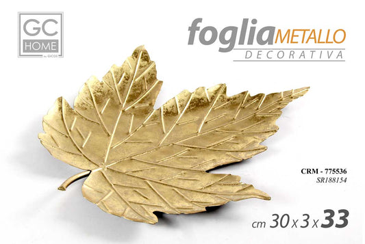 CRM/FOGLIA METALLO 30*2,5*33CM SR188154