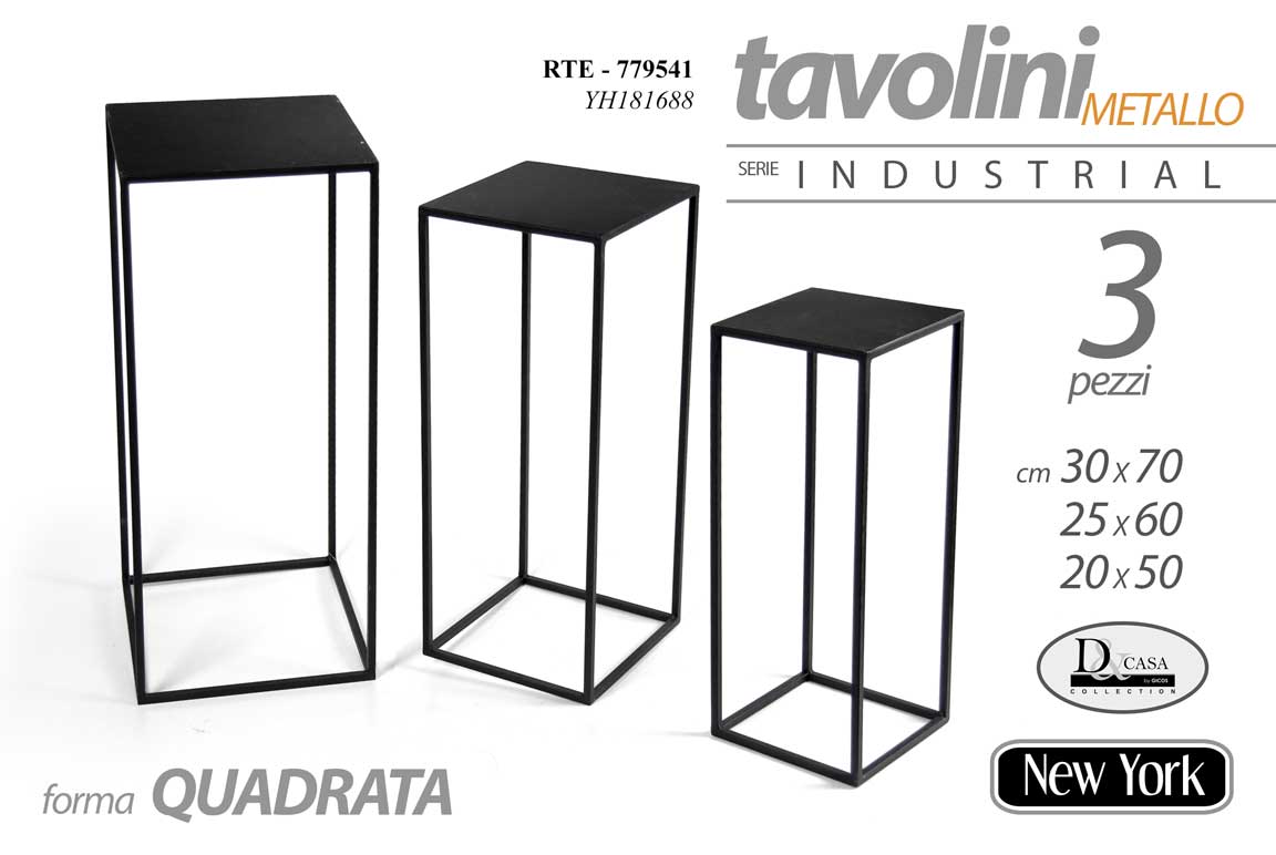 RTE/TRIS TAV QDO NERI 70*60*50 YH181688