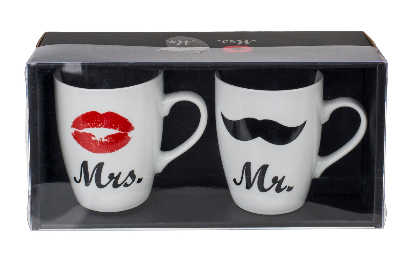 TAZZA NEW BONE CHINA, MR   MRS, CA. 10 X 8 CM, SET DA 2 IN C