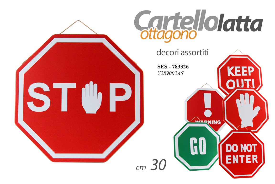 SES/CARTELLO OTTANG. AS 30*0,7 Y289002AS