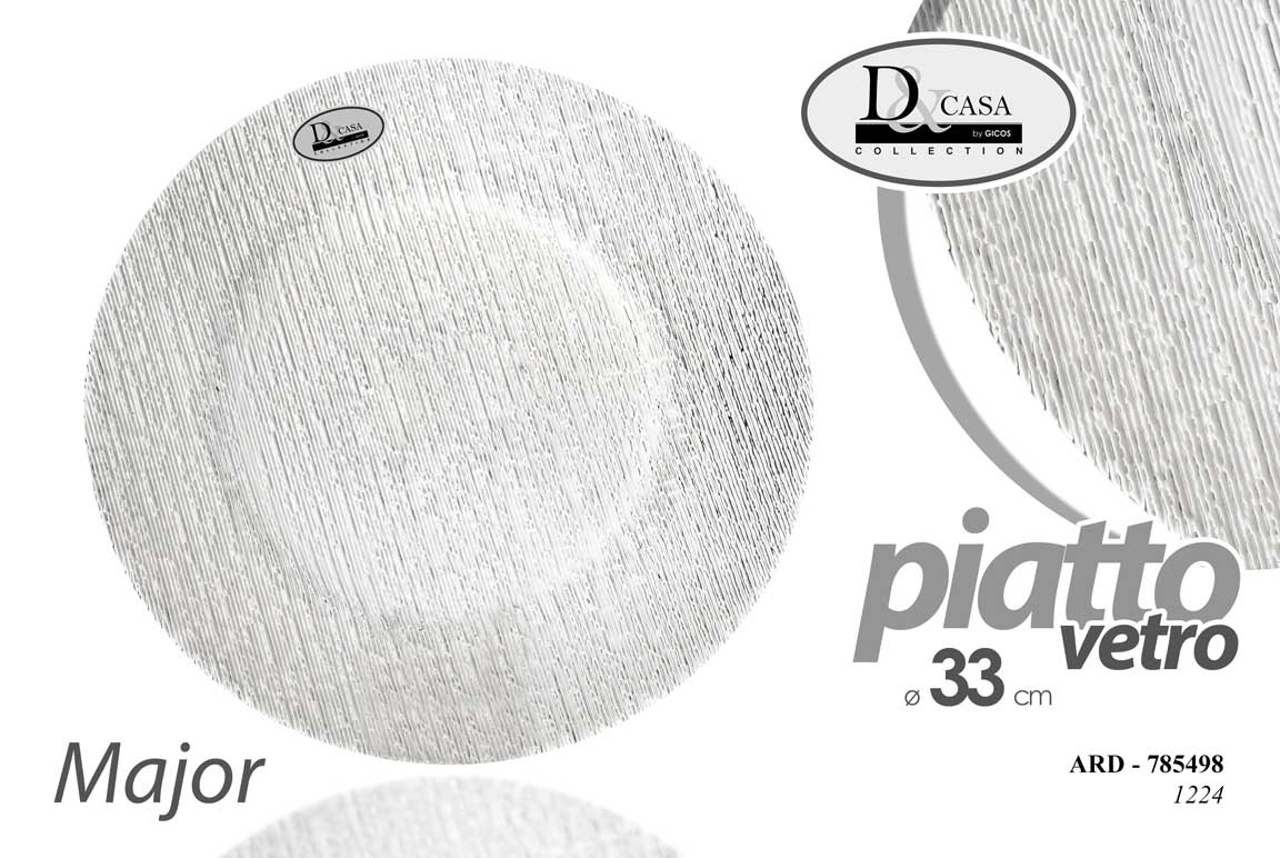 ARD/PIATTO VETRO MAJOR 33CM 1224