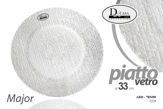ARD/PIATTO VETRO MAJOR 33CM 1224