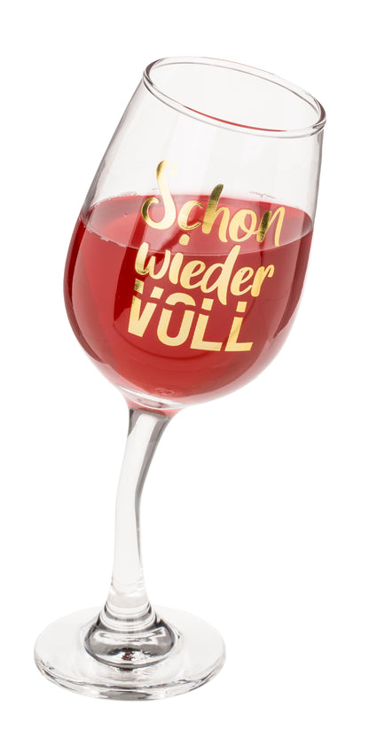 BICCHIERE DA VINO STORTO, PER CA. 420 ML, CA. 8,5 X 22,5 CM,