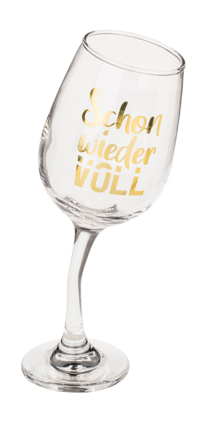 BICCHIERE DA VINO STORTO, PER CA. 420 ML, CA. 8,5 X 22,5 CM,