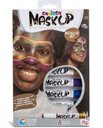 CARIOCA MASK UP METALLIC 6PCS FACE PAINT STICK