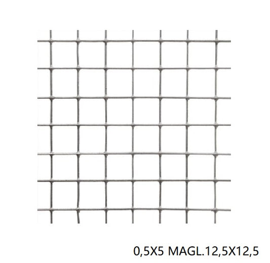 RETE MULTIZINC   0,5X5 MAGL.12,5X12,5