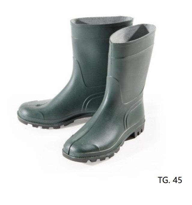STIVALE TRONCHETTO PVC VERDE CARRARMATO TG.45