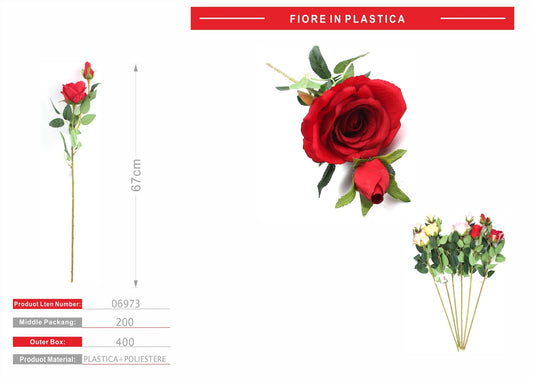 FIORE ROSA 67CM