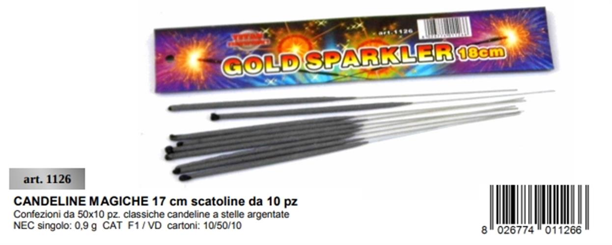 CANDELINE MAGICHE 18CM 50X10