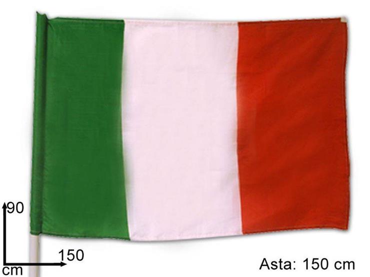 BANDIERA ITALIA C/ASTA 90*150CMMOD.B SF2099