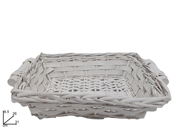 CESTA RETTANGOLARE 31*26CM BIANCO LQ231110-16