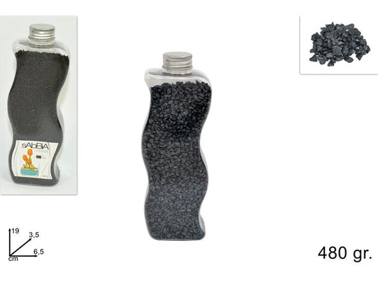 BOTTIGLIA SABBIA COLORATA 480GR NERO