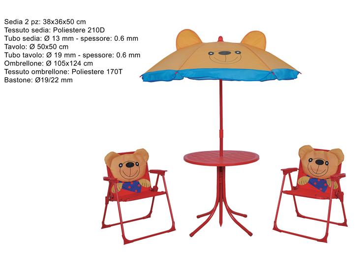 SET BIMBI 4 PZ DEC. ORSO