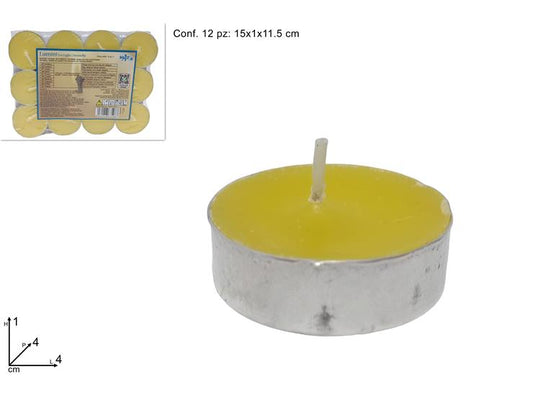 LUMINI TEA LIGHT CITRONELLA SET 12 PZ 2305039