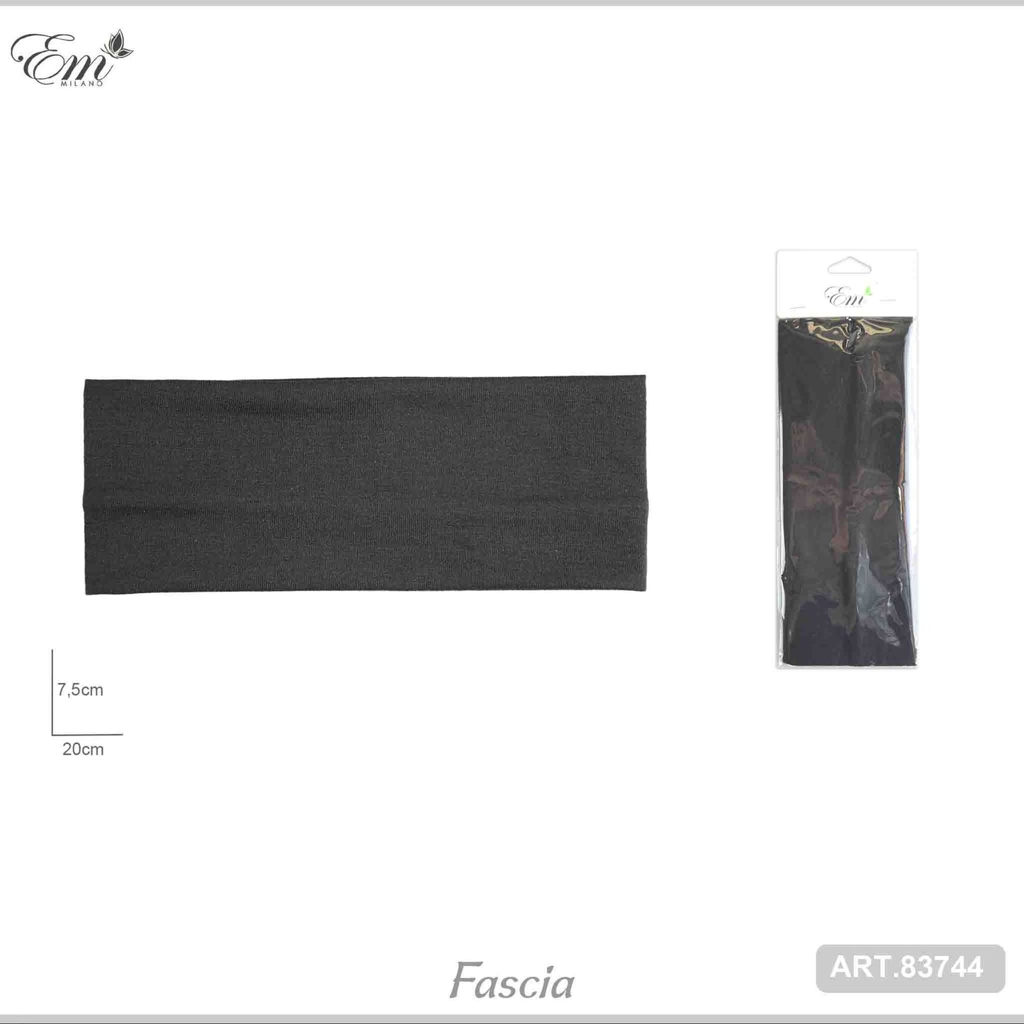FASCIA CAPELLI 8CM