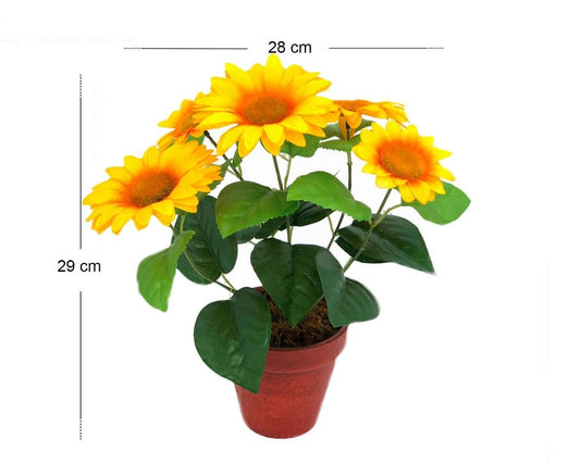 VASO MEDIO GIRASOLI H29 28CM (GR.270CA)-YL