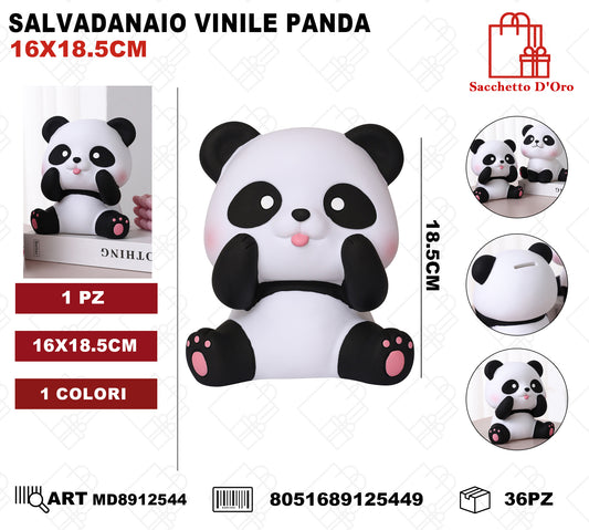 SALVADANAIO VINILE PANDA 16*18.5CM