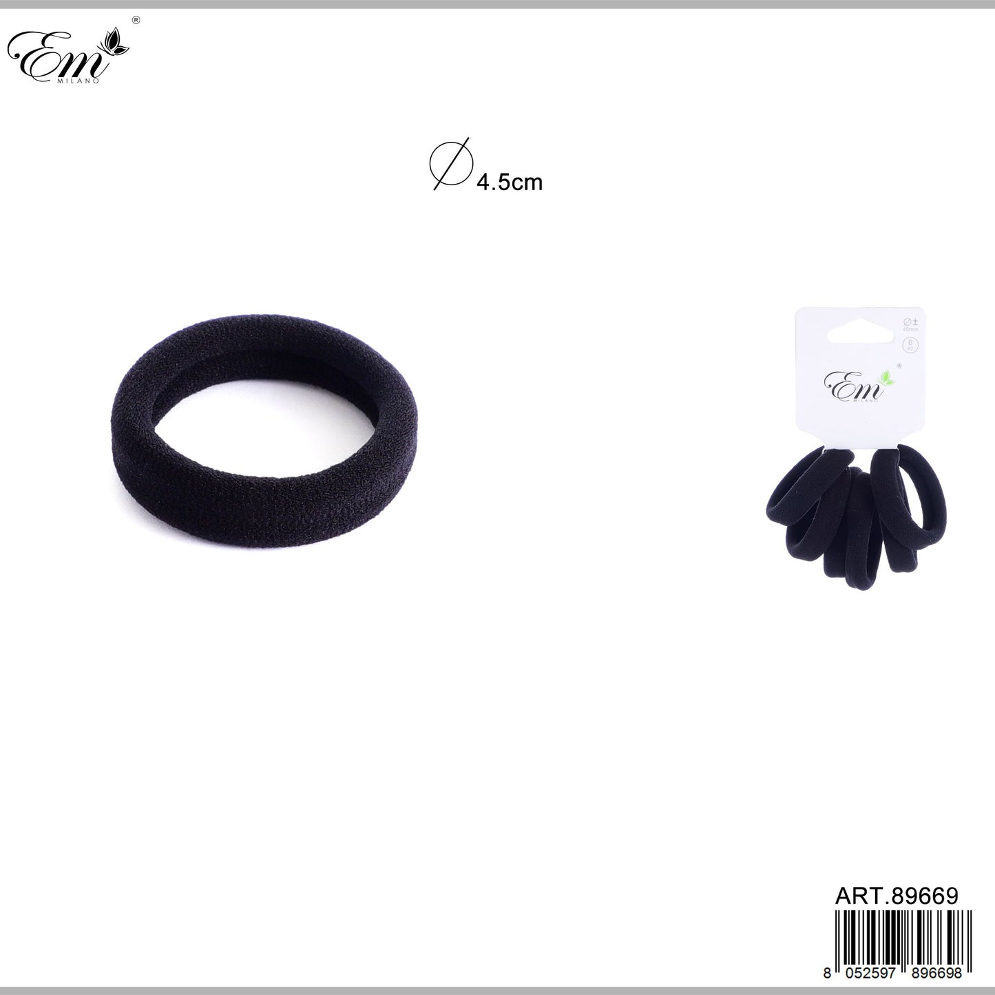 ELASTICO 4.5CM 6PZ N.