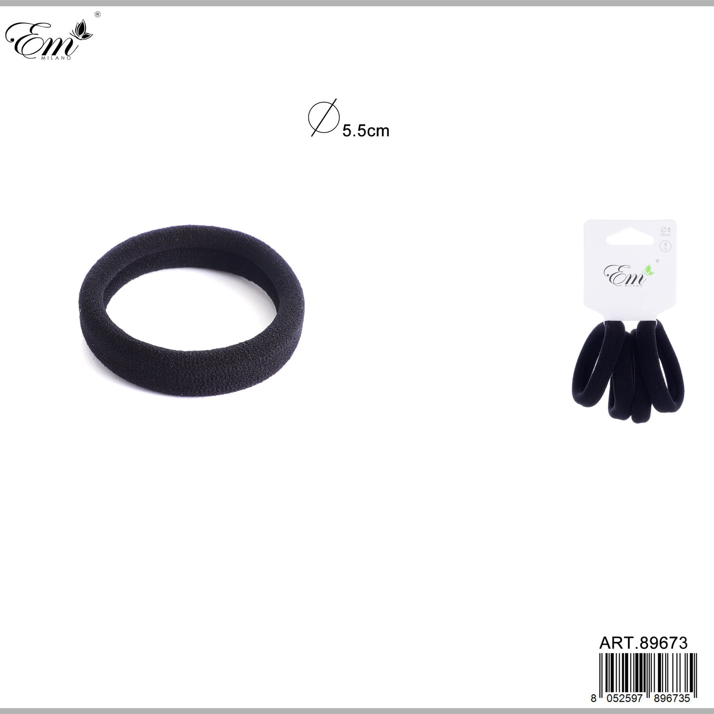 ELASTICO 5.5CM 4PZ N.