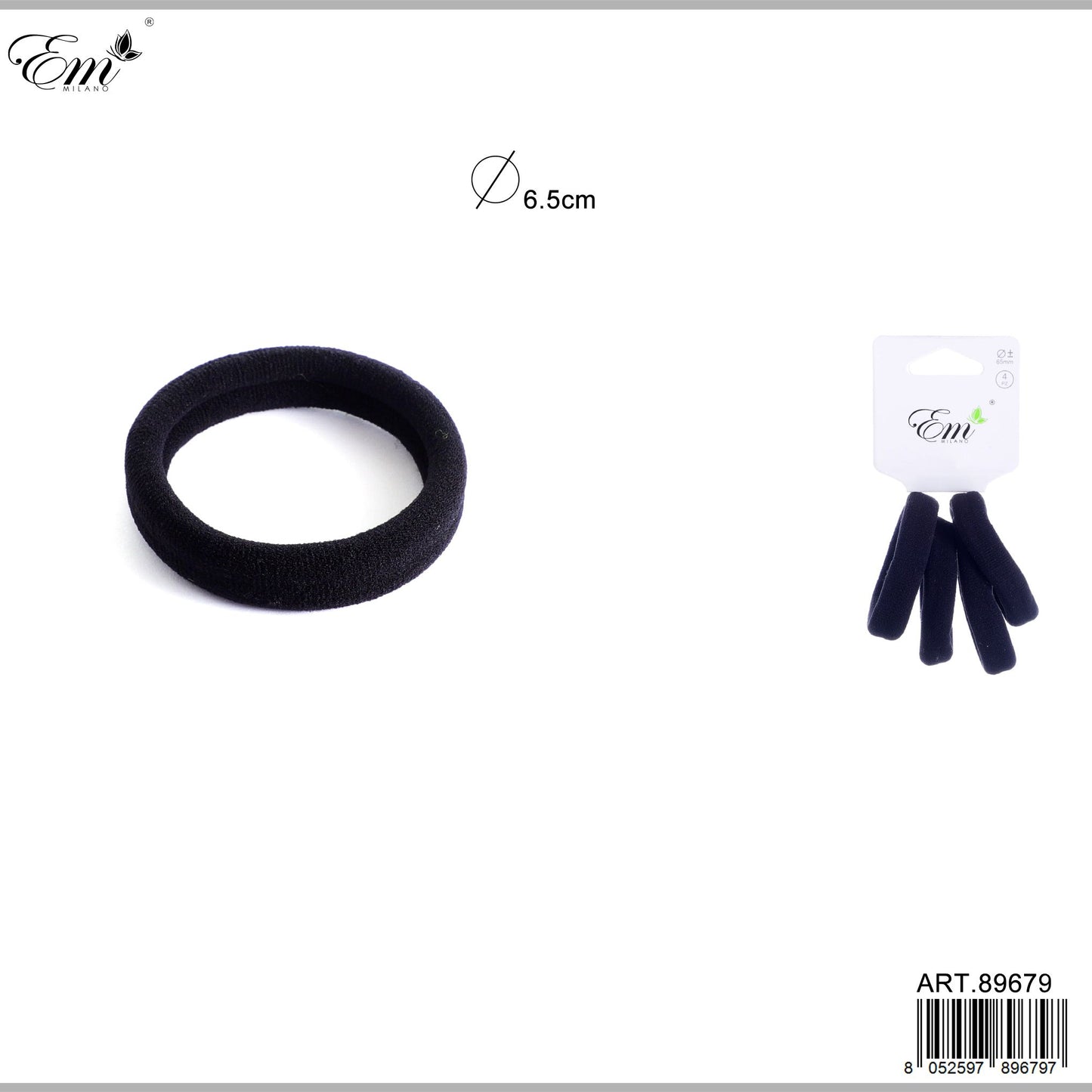 ELASTICO 6.5CM 4PZ N.