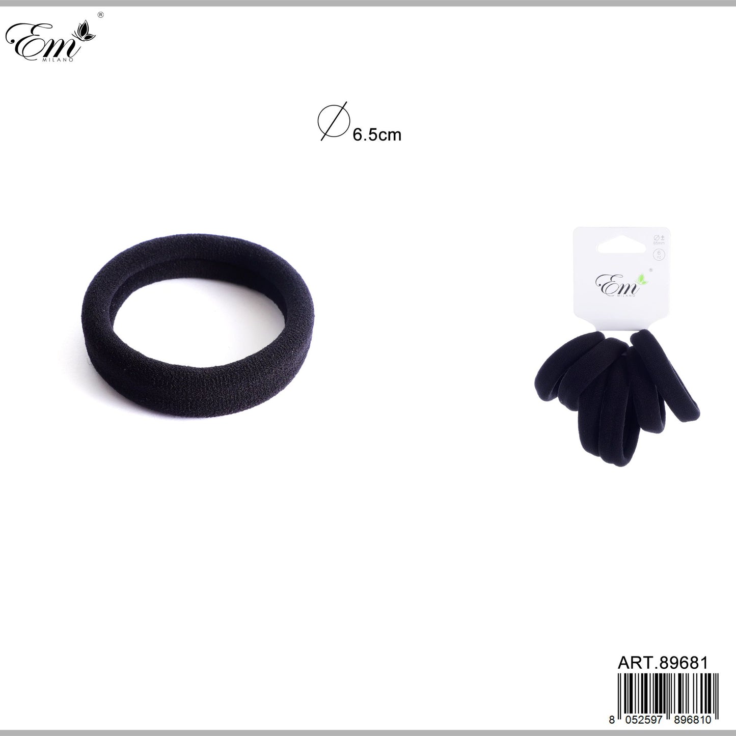 ELASTICO 6.5CM 6PZ N.