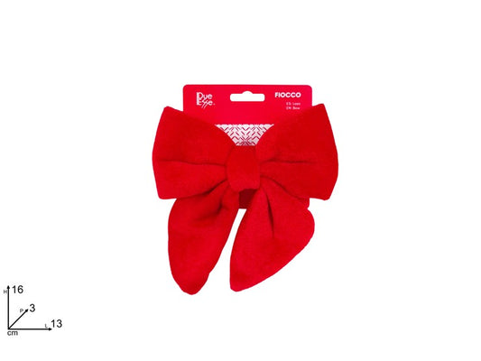 FIOCCO VELLUTO 13 CM ROSSO