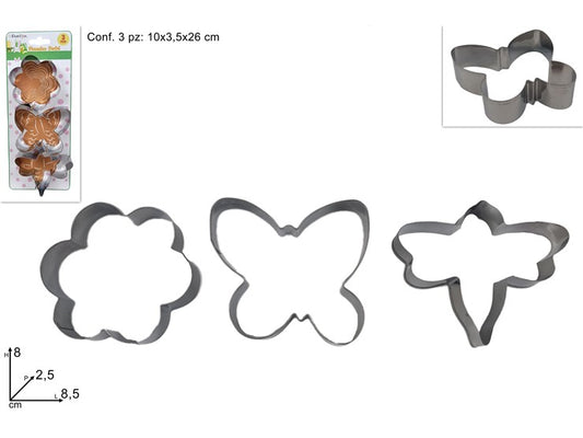 STAMPI IN METALLO SOGGETTI PASQUALI SET 3PZ SH-ES303