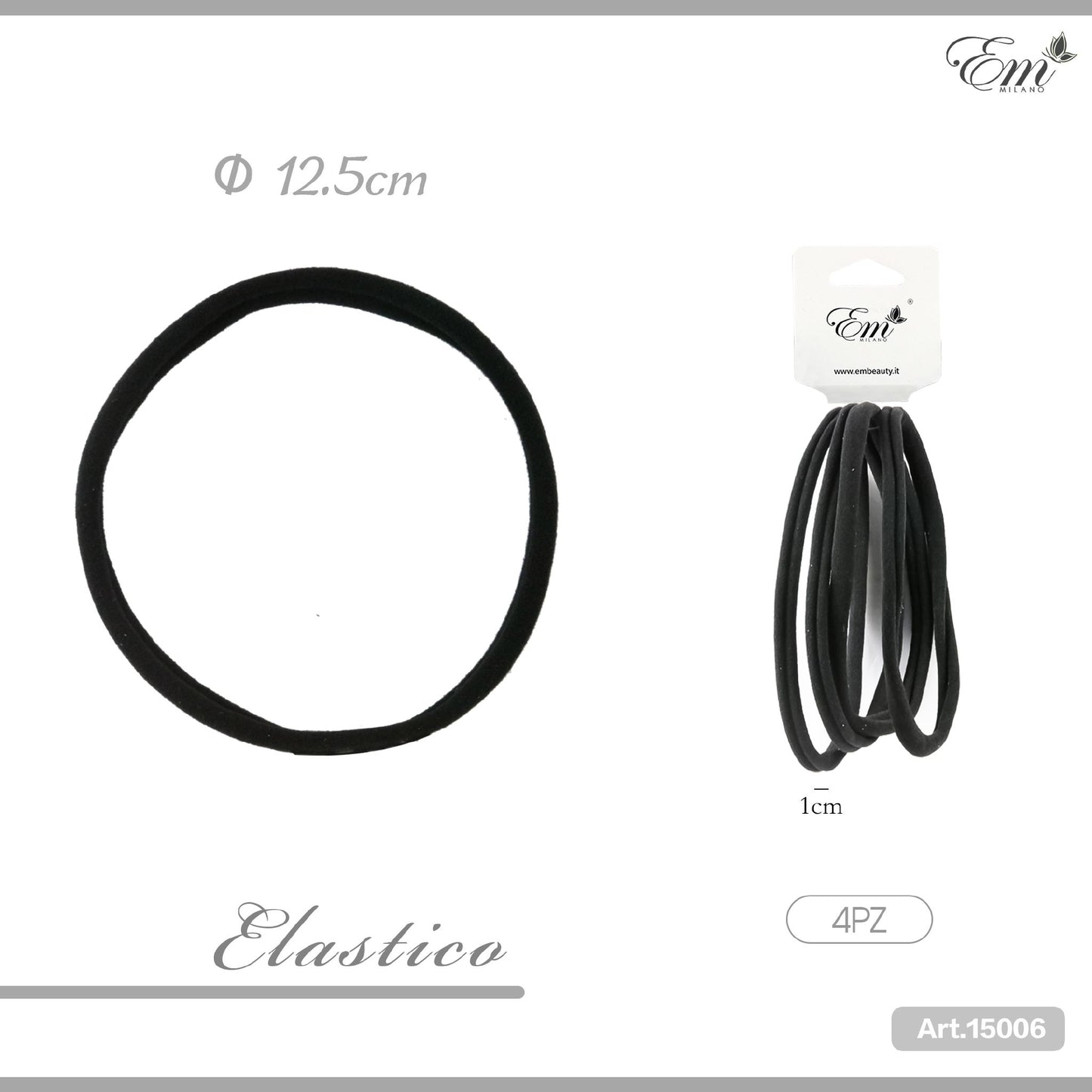 ELASTICO 12.5CM 4PZ N.