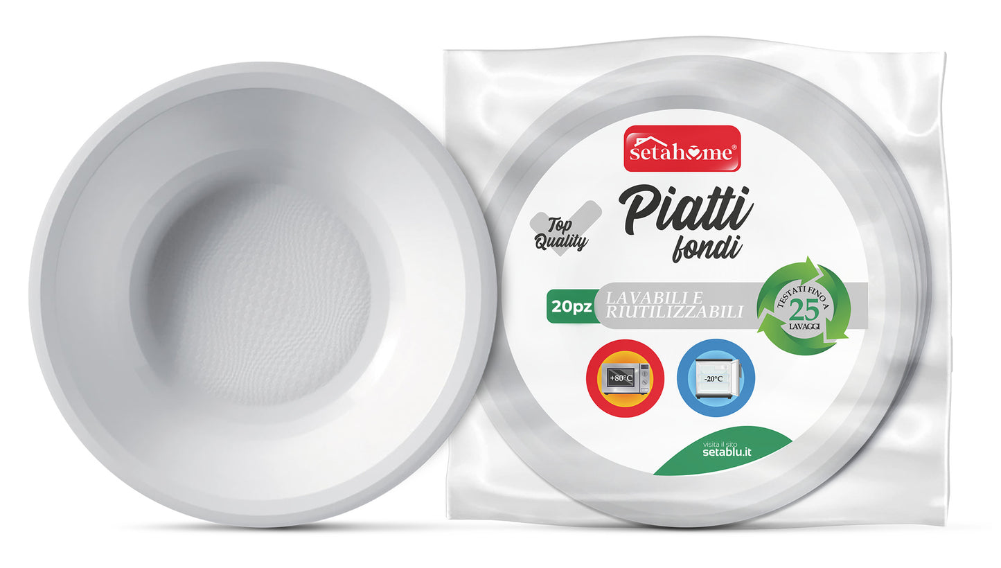 PIATTI FONDI BIANCHI CF 20PZ