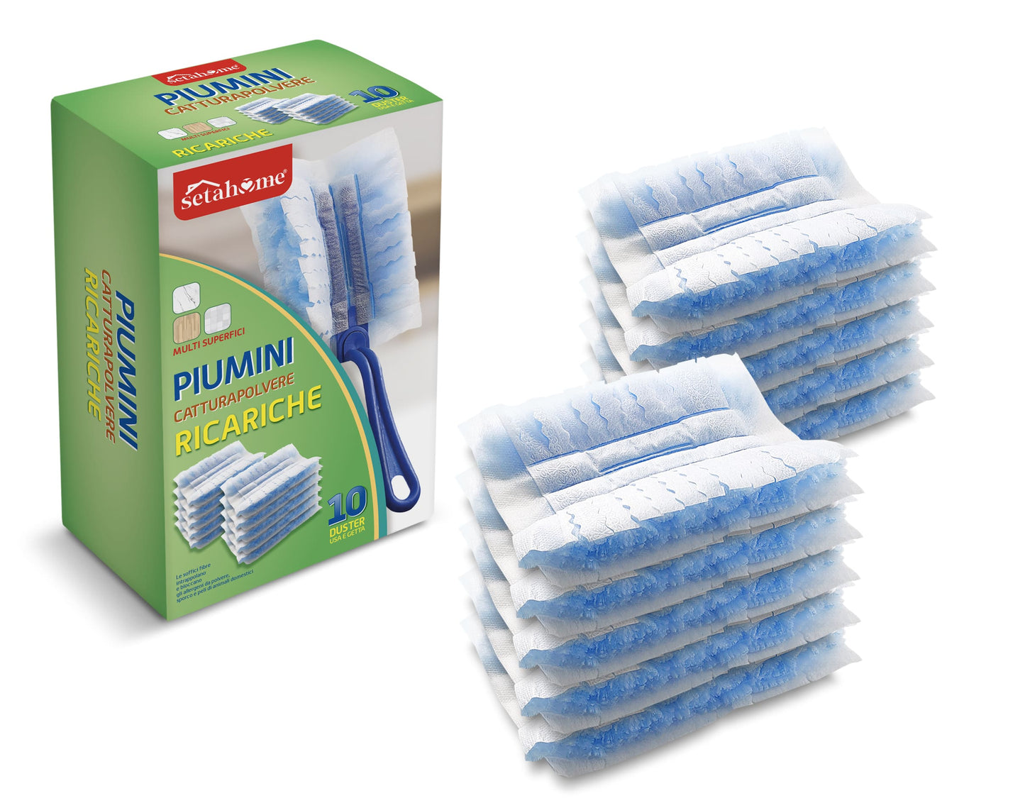 RICARICA PIUMINO CATTURAPOLVERE 10PZ
