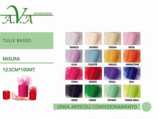 TULLE BASSO 12.5CM*100MT