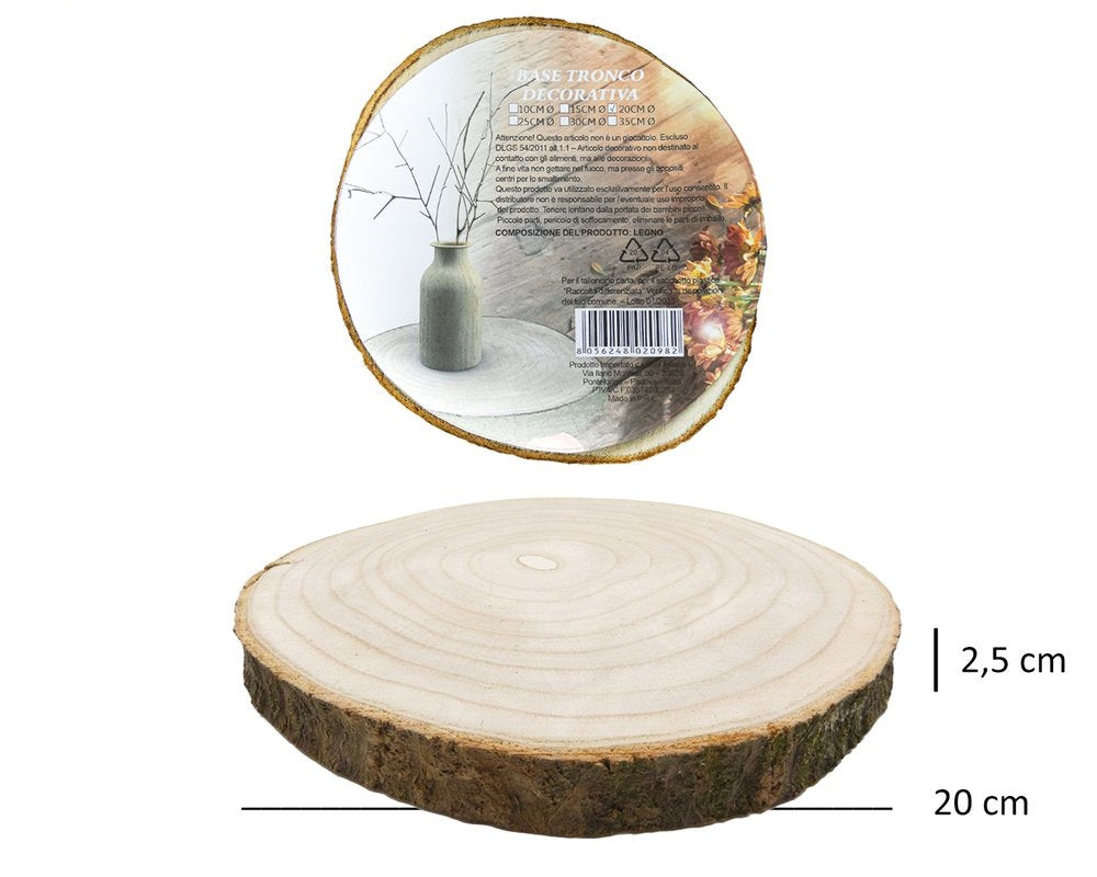 CEPPO LEGNO DECORATIVO D20X2,5CM