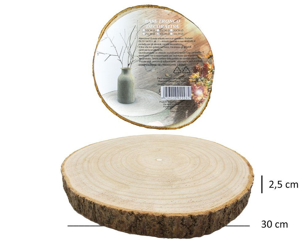 CEPPO LEGNO DECORATIVO D30X2,5CM