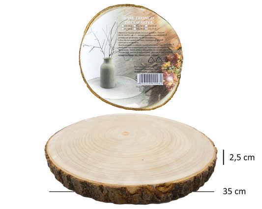 CEPPO LEGNO DECORATIVO D35X2,5CM