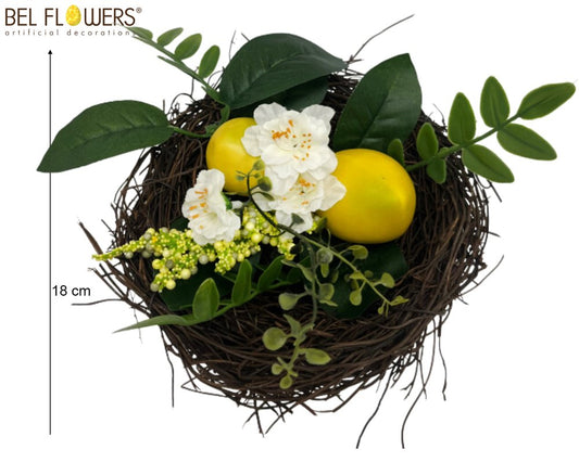 NIDO FIORITO D18CM C/LIMONI