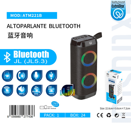 ALTOPARLANTE BLUETOOTH V5.3 JL 800MAH NERO QTA/24