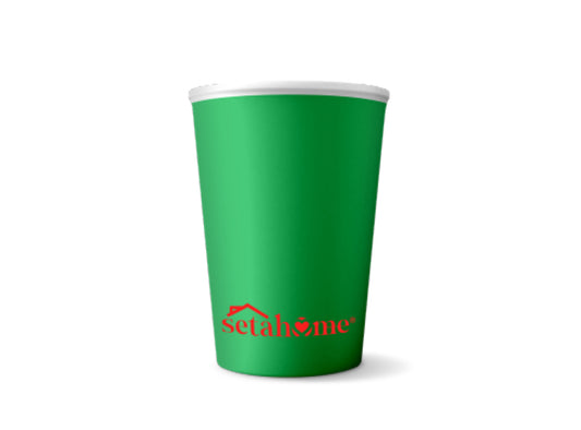 BICCHIERI CARTA 7 OZ CF.25PZ VERDE