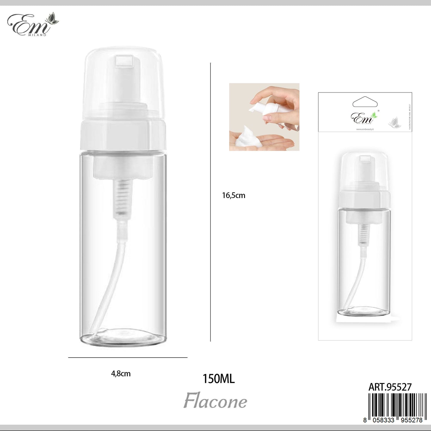 FLACONE SCHIUMA 150ML