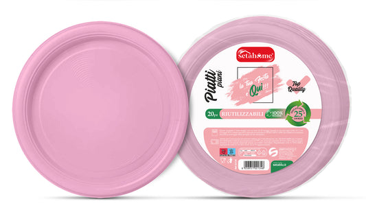 PIATTI PIANI ROSA CF 20PZ