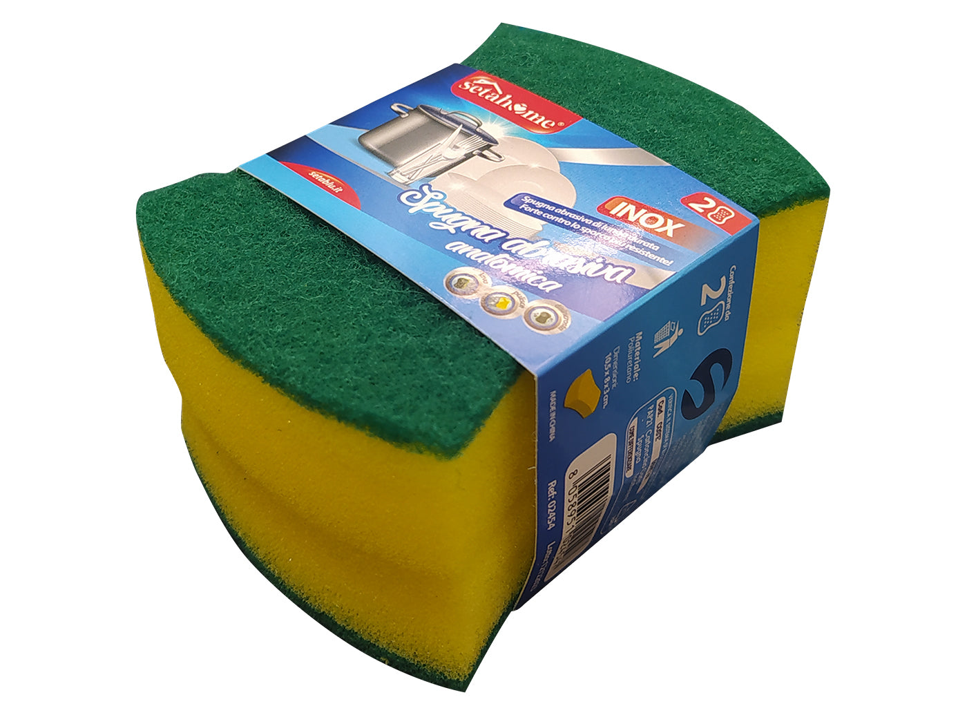 SPUGNA CUCINA RETTANGOLARE 10,5*8*3CM 2P