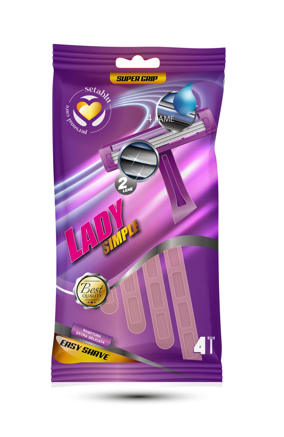 RASOIO DONNA 2 LAME - 4PZ
